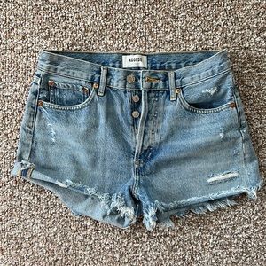 AGolde Parker Denim Shorts Size 25